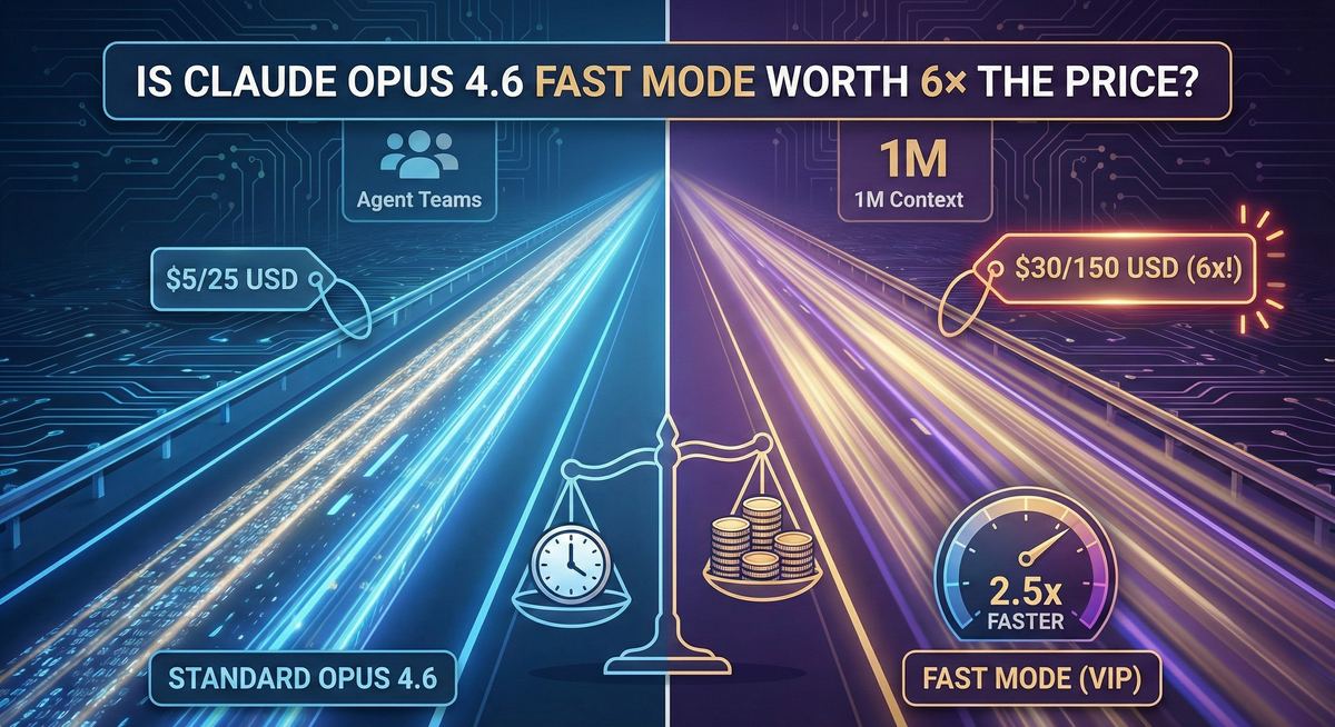 Post image preview for Is Claude Opus 4.6 Fast Mode Really Worth 6× the Price?